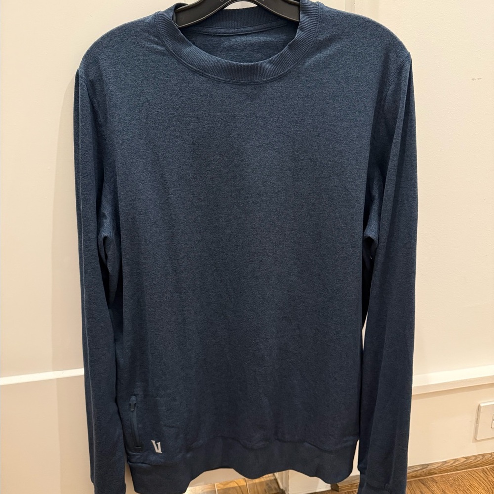 Vuori Dark Blue Long Sleeve Shirt